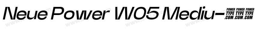 Neue Power W05 Mediu字体转换